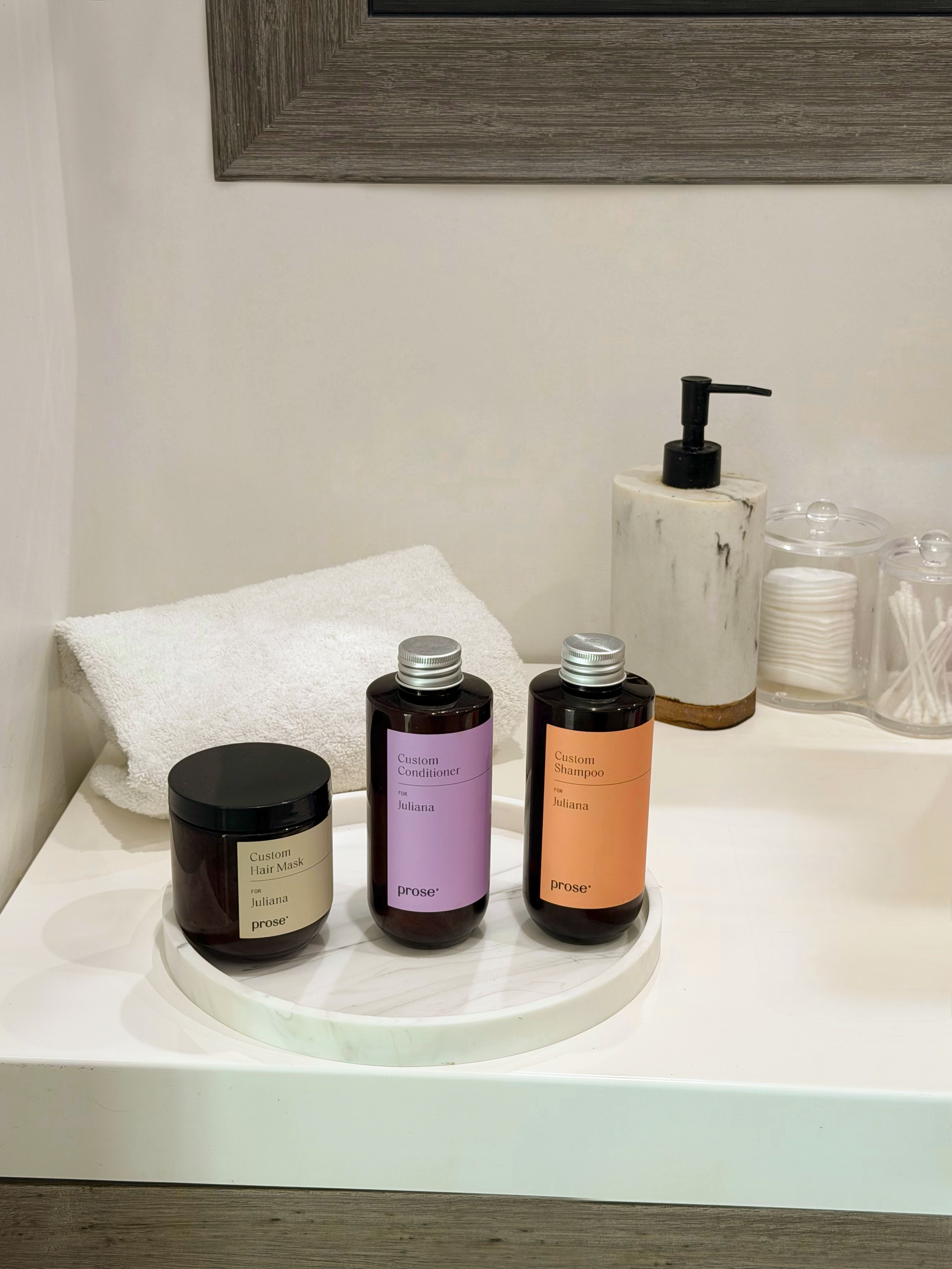 Prose haircare product setup